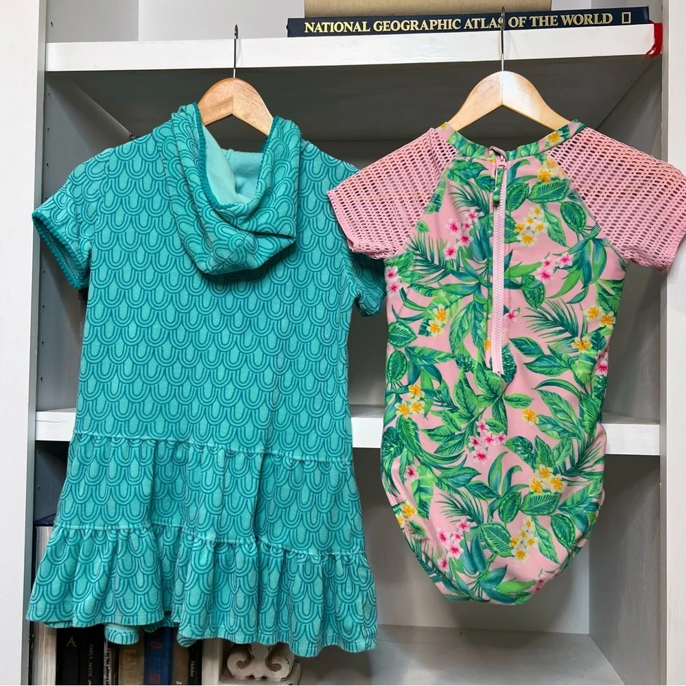 Tropical Swimsuit & Terry Cloth Coverup Bundle - Picture 10 of 11